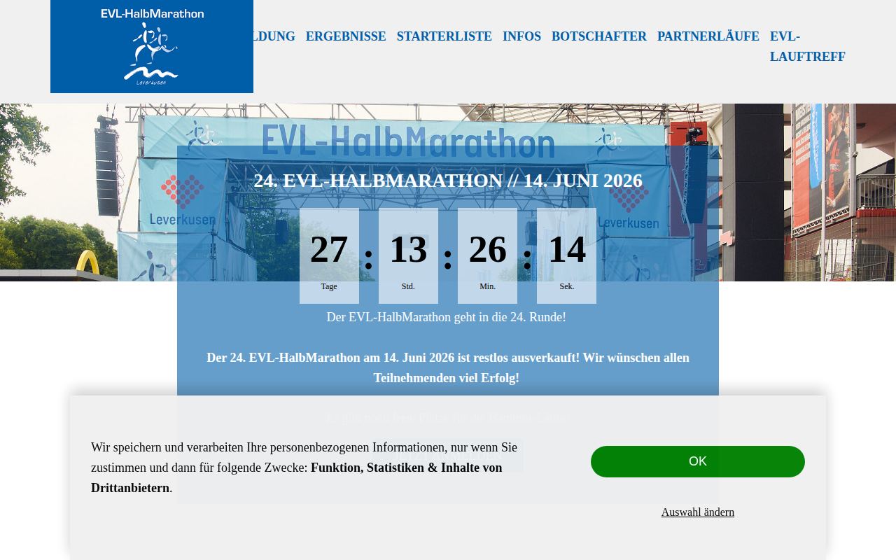 EVL Halbmarathon Leverkusen
