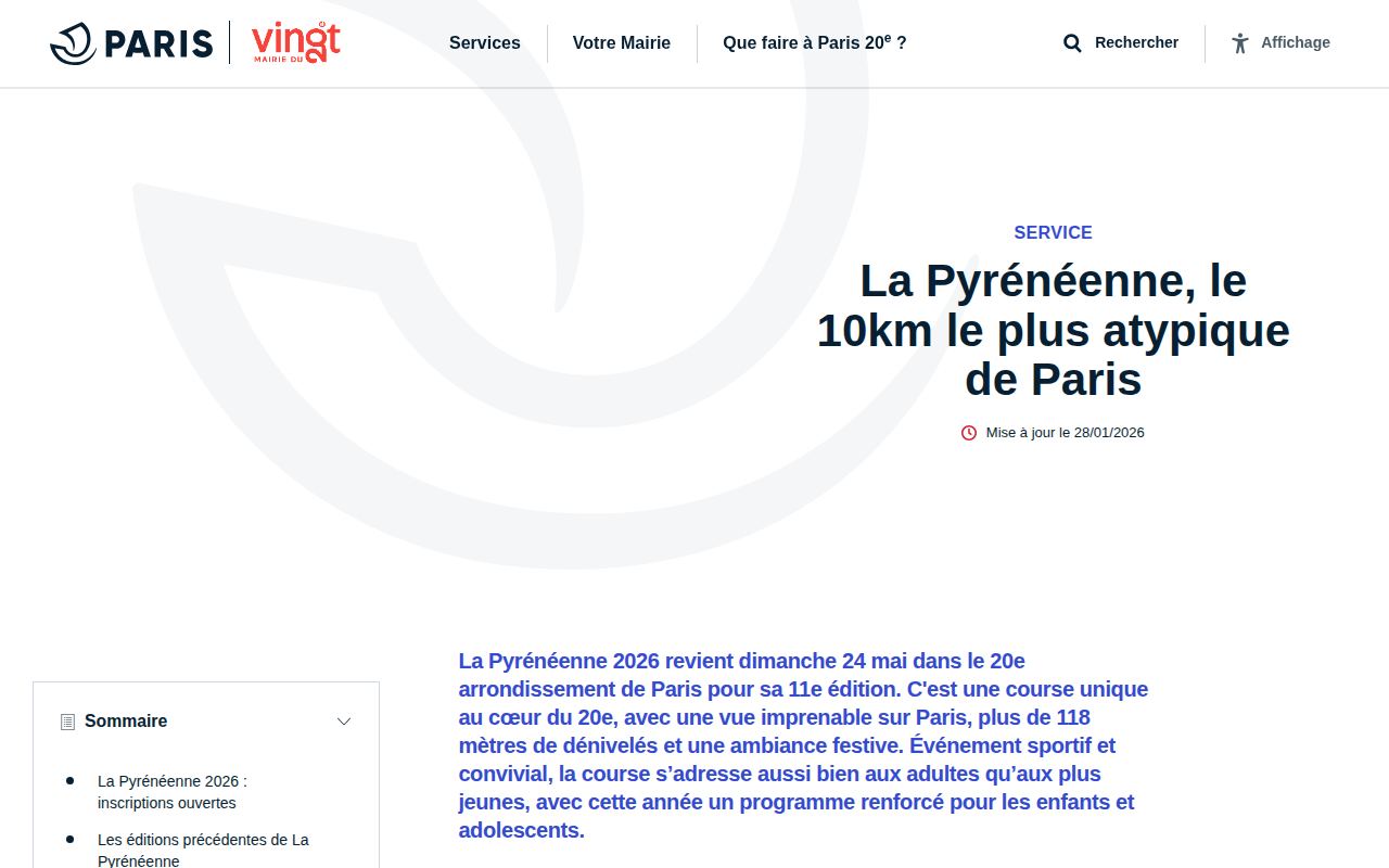 10 km du 20ème