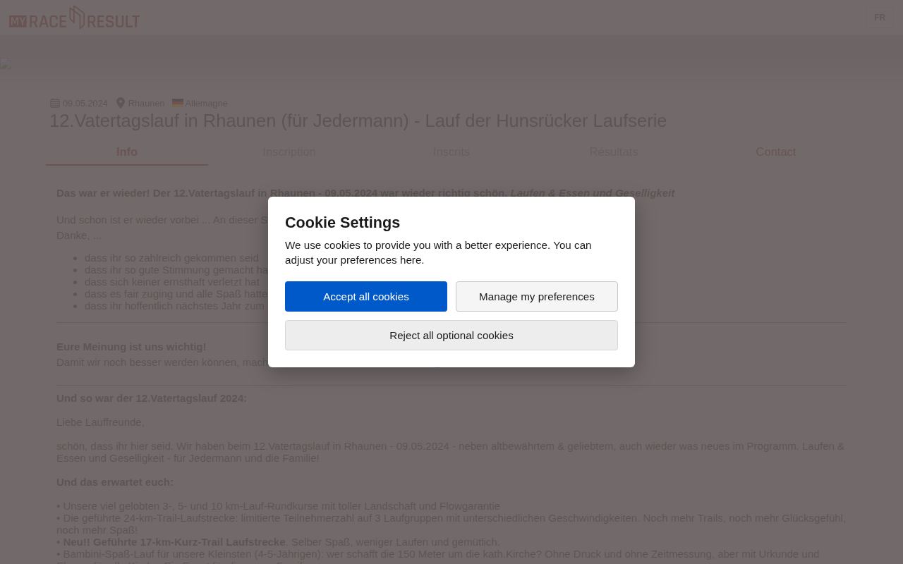 Vatertagslauf für Jedermann